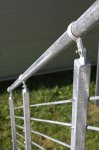 Verzinkter Geländerhandlauf – 1 m / Durchm. 42,4 mm